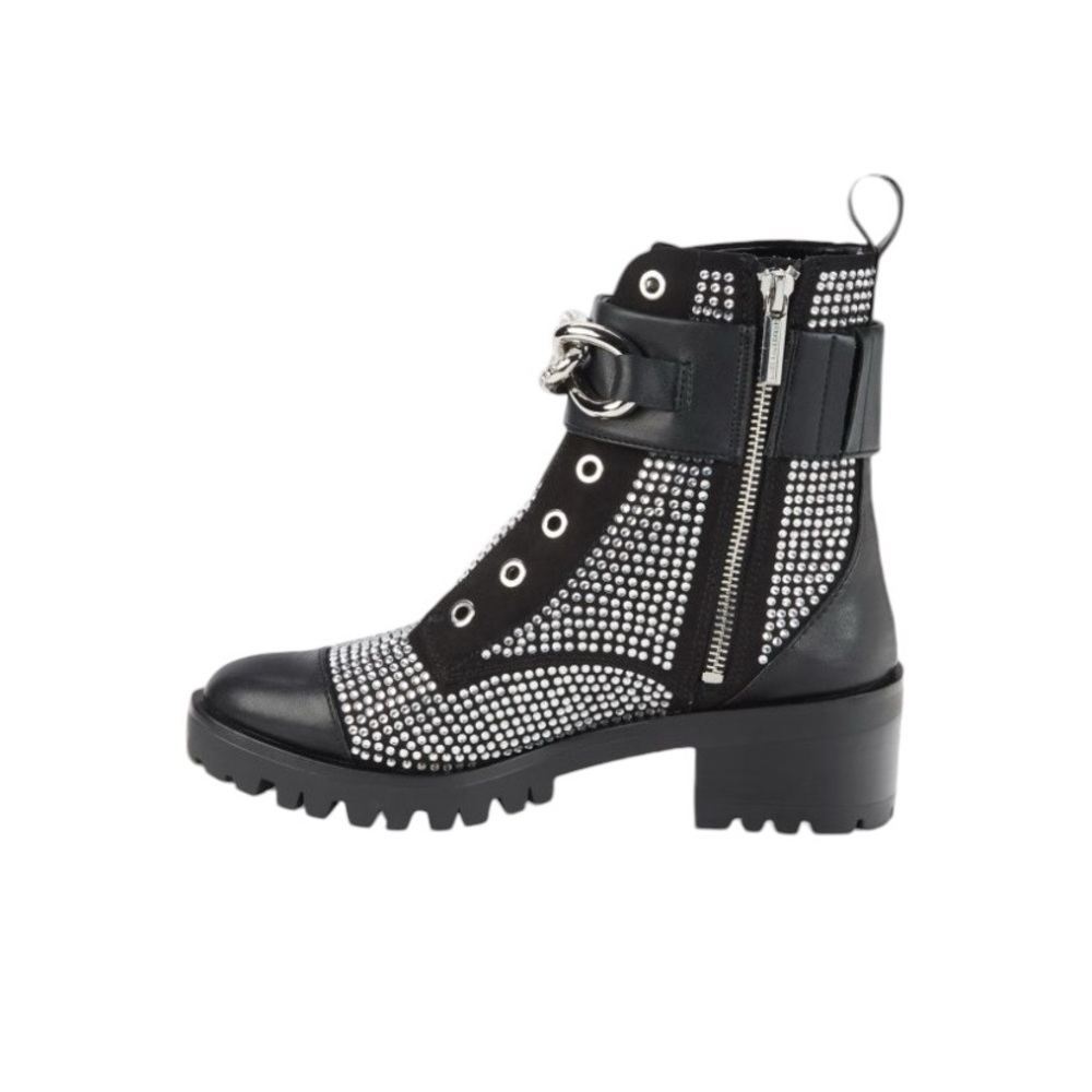 KARL LAGERFELD PARIS pepper embellished boots. Gently used. Size 7 1/2